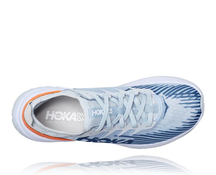 Zapatillas Running Hoka One One Mujer - Carbon X-Spe - Blancas/Azules - WYE192863